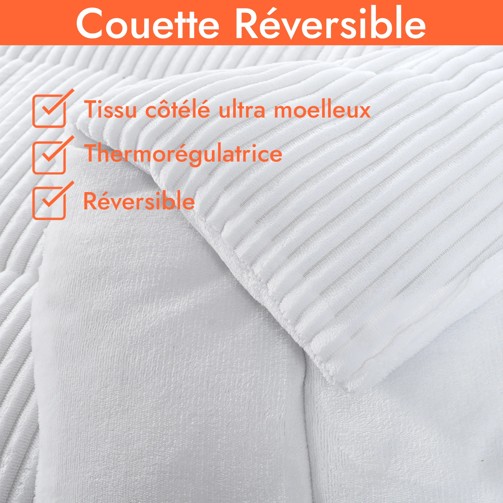 Couette haut de gamme grand froid, réversible - Collection Coton Club - Image 7