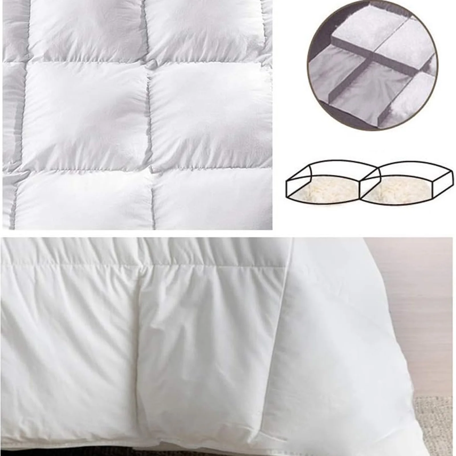 Couette tempérée 50% duvet, 50% plumes - Collection Premium - Image 4