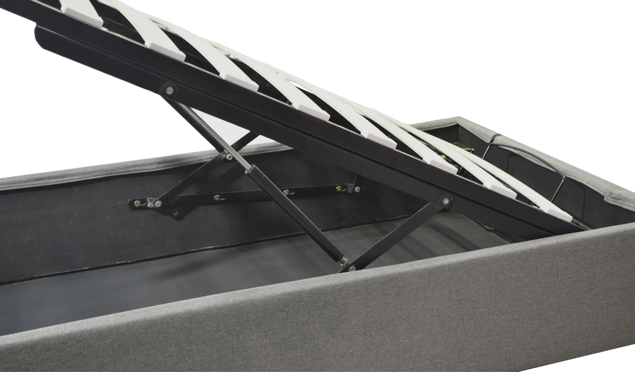 Lit coffre simili cuir, lattes flexibles, grand espace de stockage - Collection Vegas - Image 7