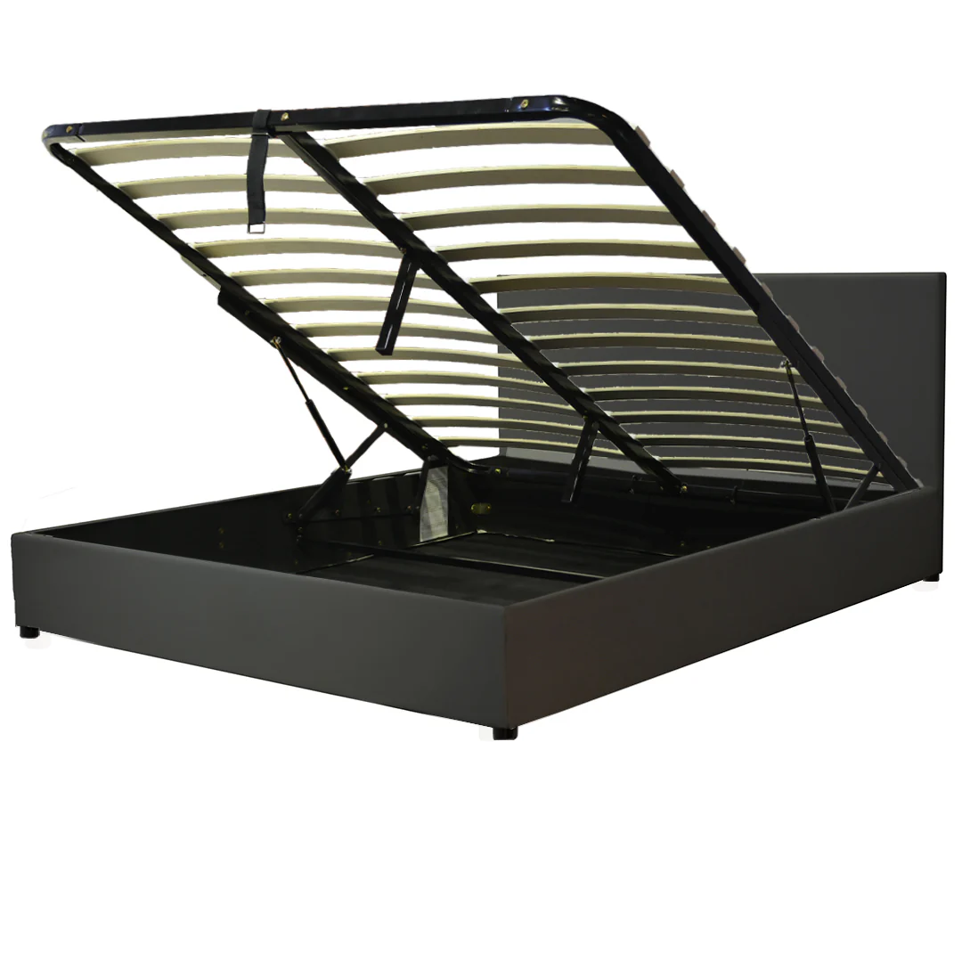 Lit coffre simili cuir, tête de lit, grand espace de stockage - Collection Versailles - Image 10