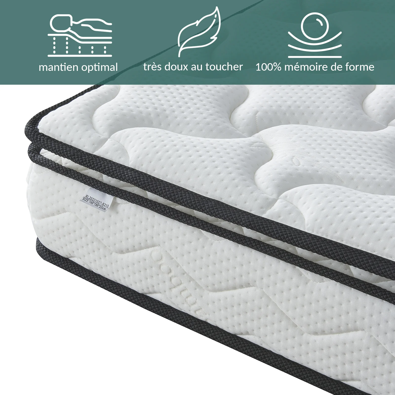 Pack Vintage : Lit Rétro Chic & Matelas César - Image 5