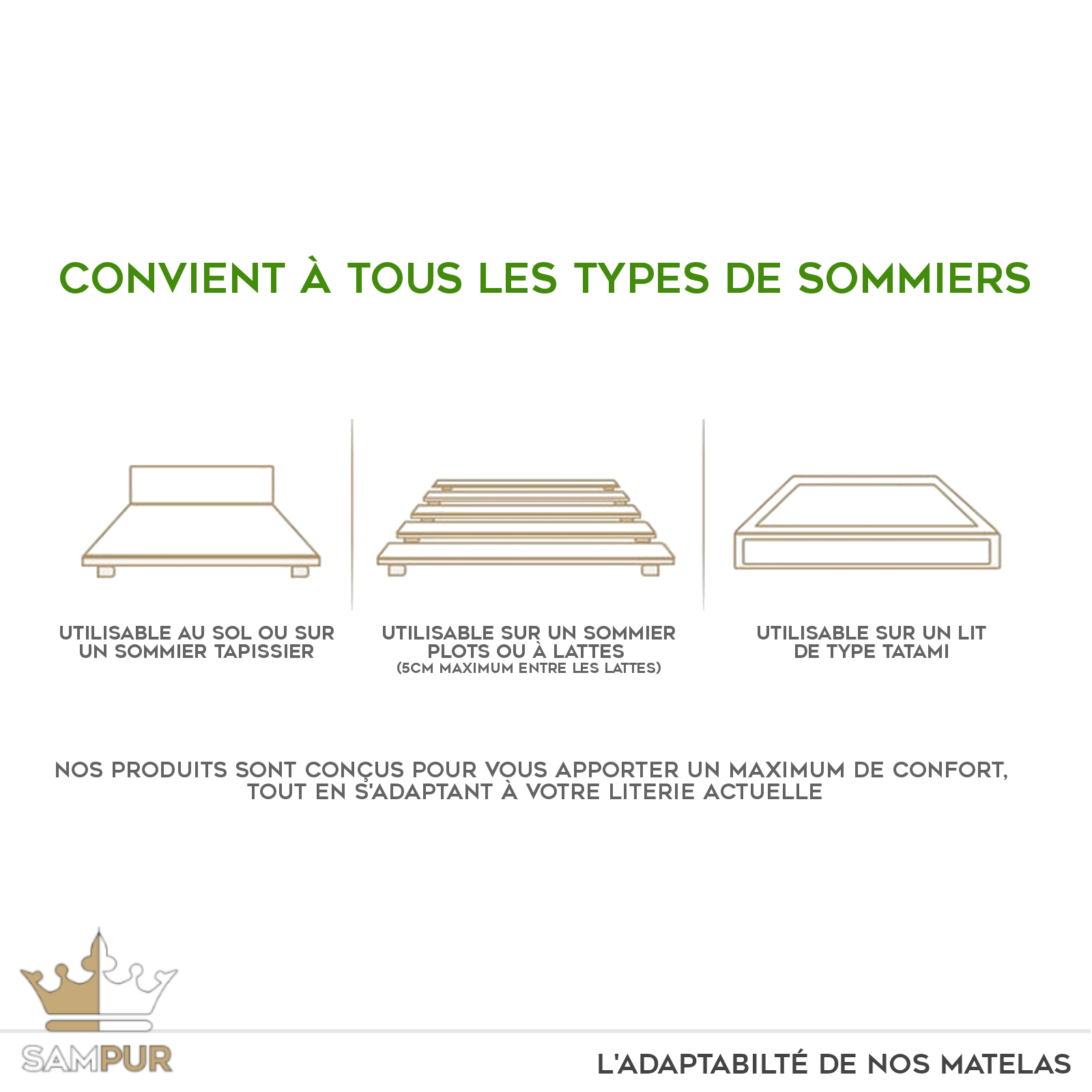 Matelas série limitée, surmatelas latex intégré - Collection Ambassador - Image 13