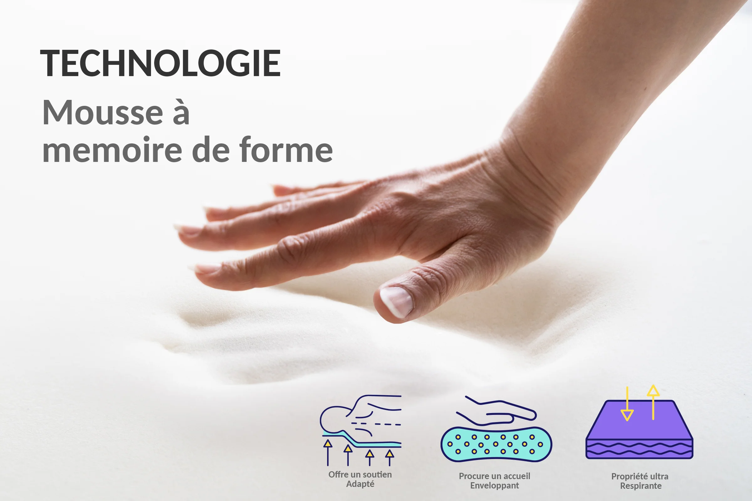 Matelas surmatelas latex intégré, série limitée - Collection Platinium - Image 9