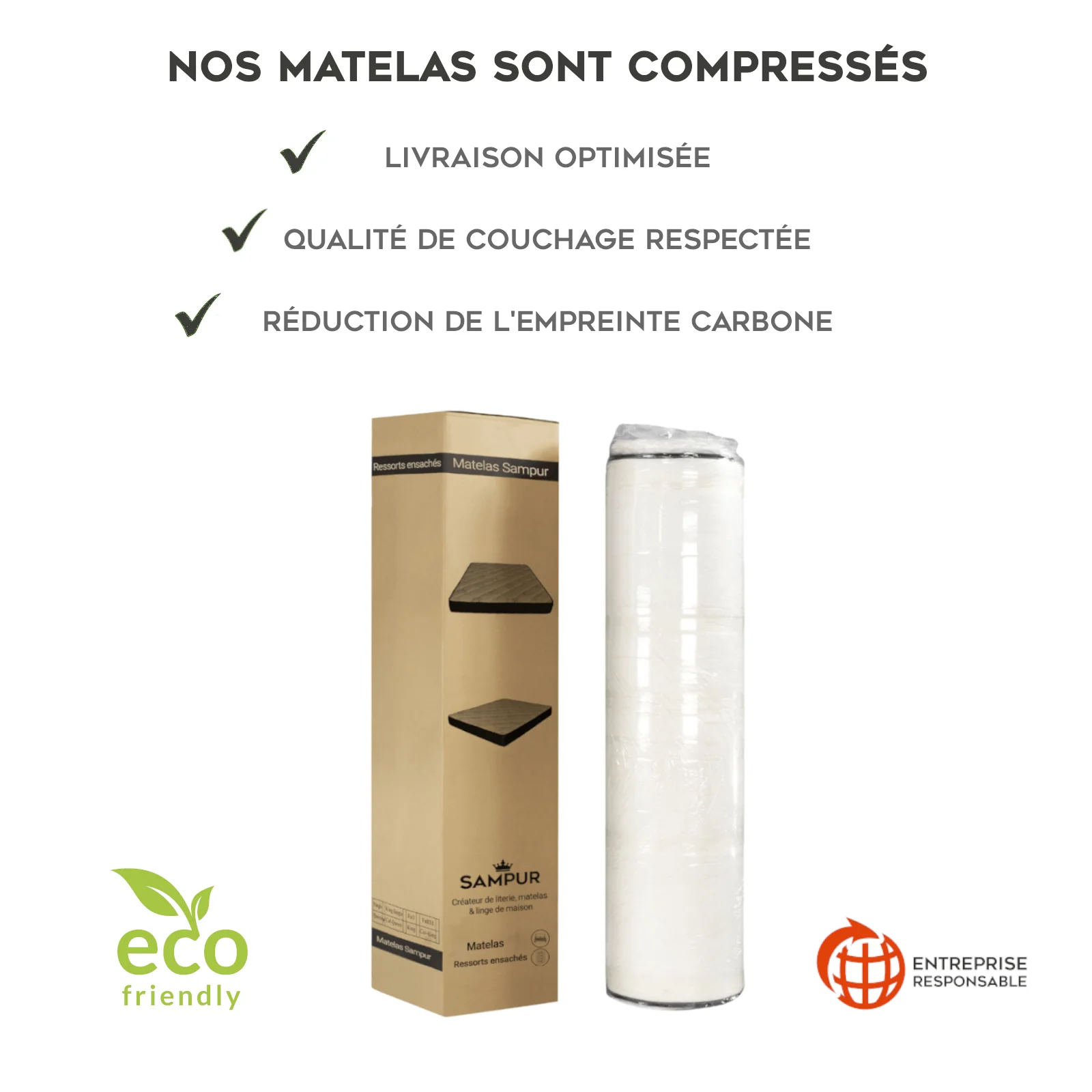 Matelas latex, ressorts ensachés, mémoire de forme - Collection Nirvana - Image 11
