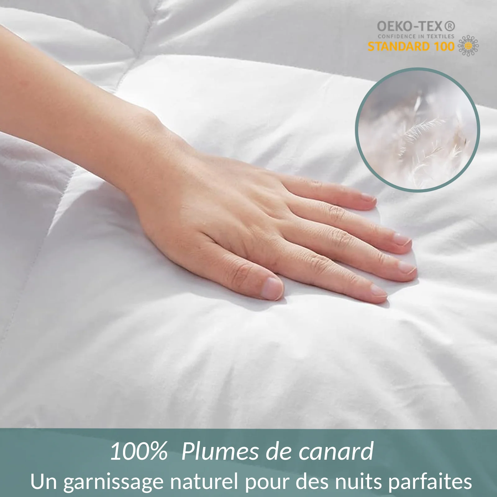 Pack Plume : Surmatelas + Couette + Oreiller - Image 4