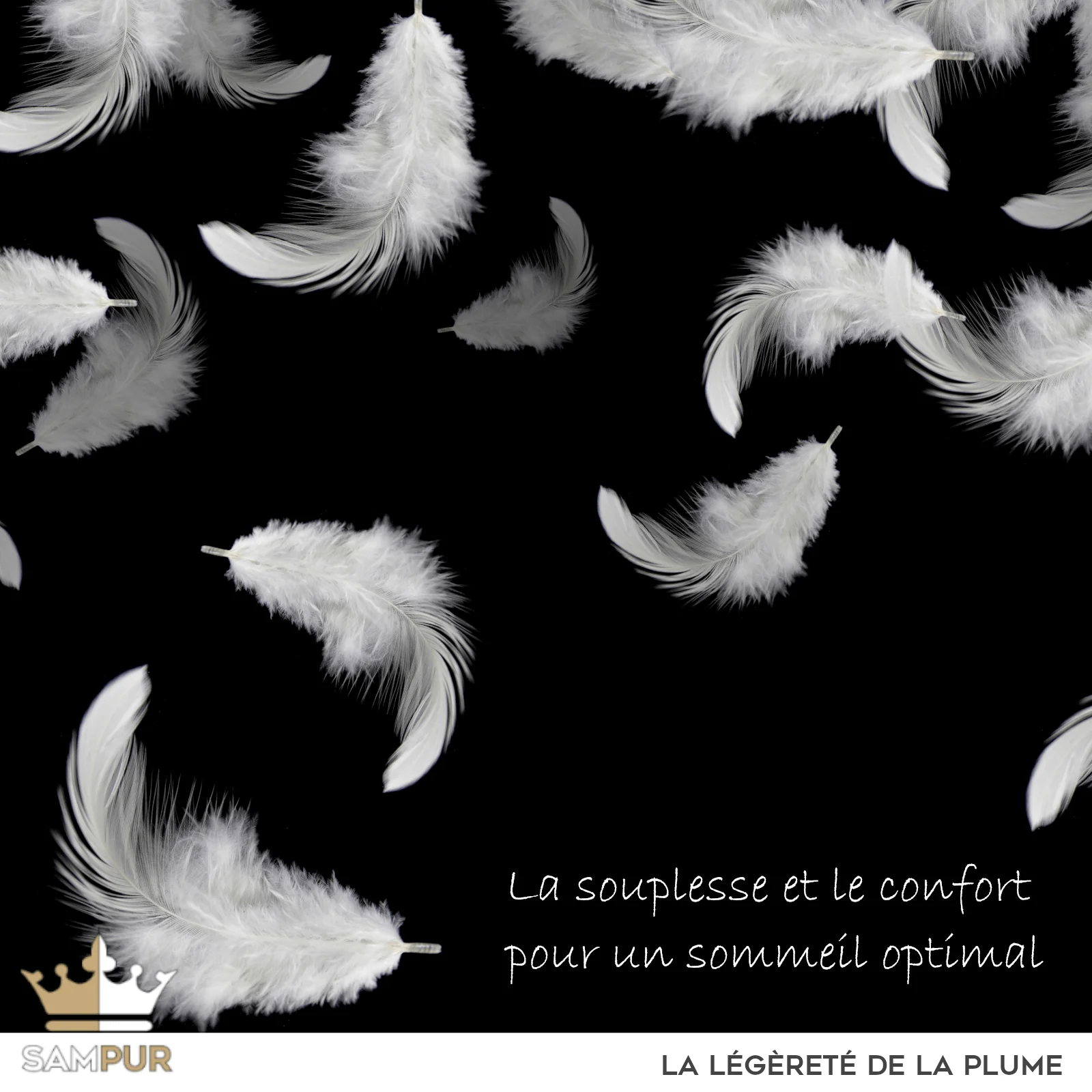 Traversin ergonomique, plumes de canard, duvet, tissu coton - Collection Luxe - Image 11